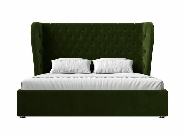 Кровать Далия 200х200 с подъемным механизмом зеленого цвета - купить Кровати для спальни по цене 91999.0