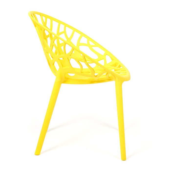 Набор из четырех стульев Bush желтого цвета - лучшие Обеденные стулья в INMYROOM