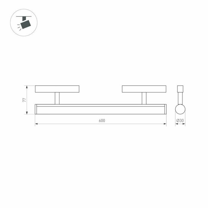 Трековый светильник Arlight Mag-Orient-Tube-Corner-L600-20W Warm3000 037350 - лучшие Трековые светильники в INMYROOM Трековый светильник Arlight Mag-Orient-Tube-Corner-L600-20W Warm3000 037350 - лучшие Трековые светильники в INMYROOM