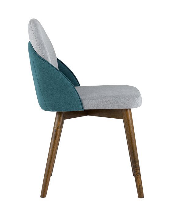 Стул Helga серо-бирюзового цвета - лучшие Обеденные стулья в INMYROOM