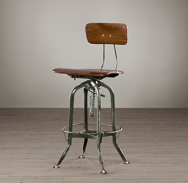 Барный стул Vintage Toledo antiqued green Барный стул Vintage Toledo antiqued green