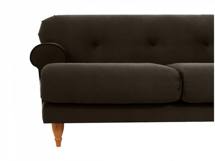 Диван Italia темно-коричневого цвета - лучшие Прямые диваны в INMYROOM