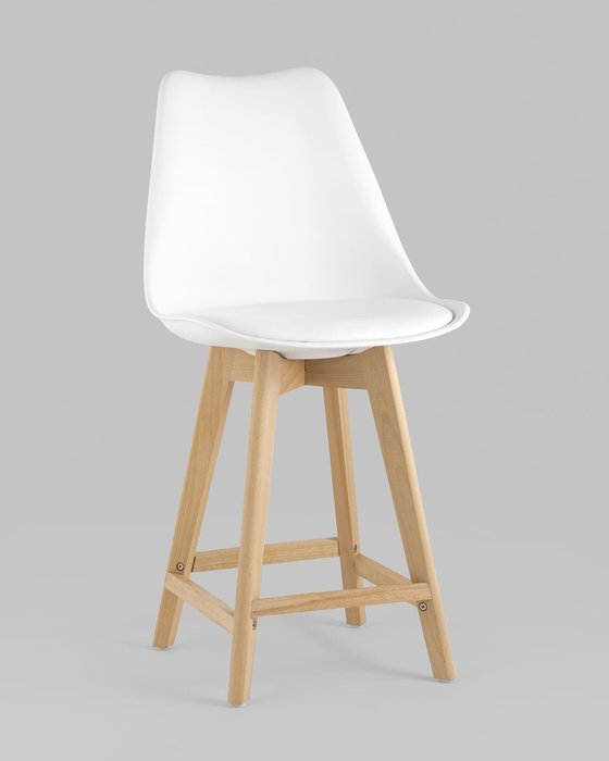 Стул полубарный Frankfurt белого цвета - купить Барные стулья по цене 6790.0