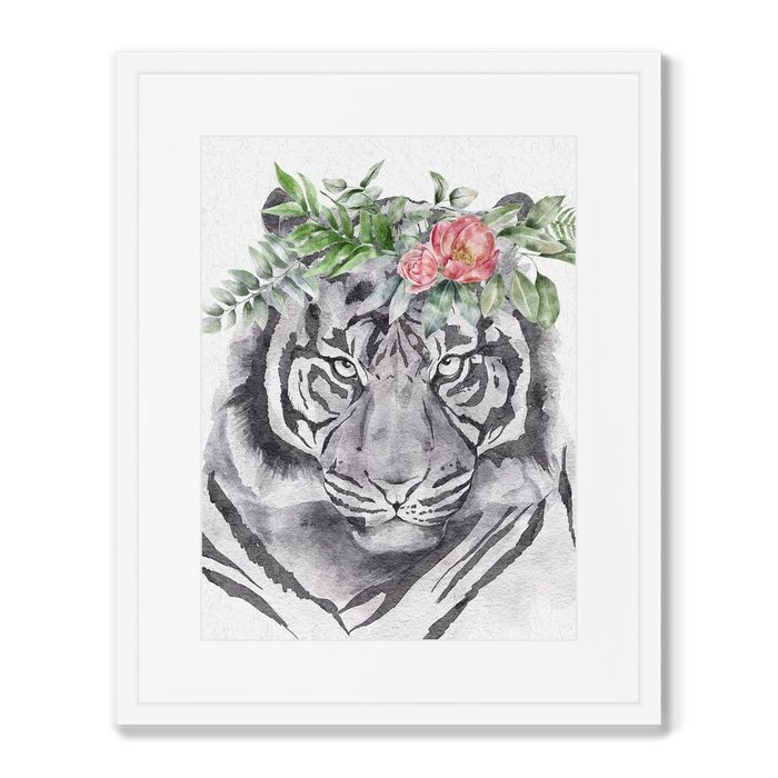 Репродукция картины в раме Graceful tiger - купить Картины по цене 8199.0