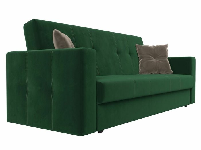 Диван-кровать Лига 016 темно-зеленого цвета  - лучшие Прямые диваны в INMYROOM