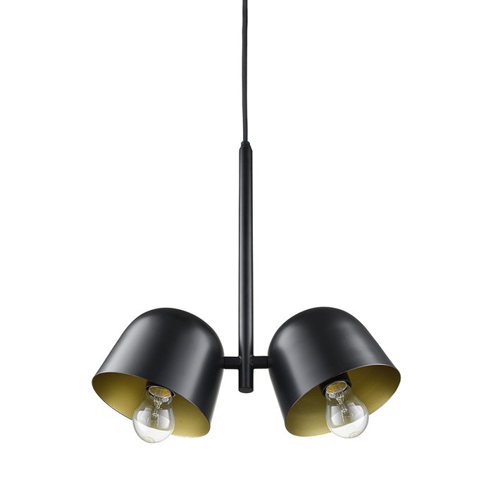 Светильник потолочный Enkel Kopp черно-золотого цвета - купить Подвесные светильники по цене 8500.0