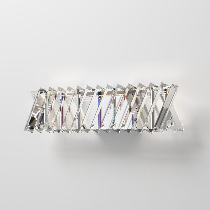 Настенный светильник с хрусталем 101005 LED никель хрусталь Strotskis Solis Настенный светильник с хрусталем 101005 LED никель хрусталь Strotskis Solis