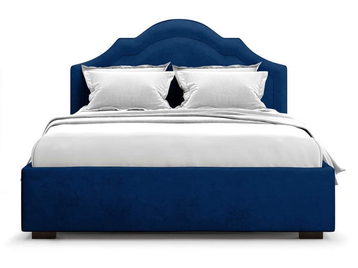Кровать Madzore без подъемного механизма 160х200 синего цвета - купить Кровати для спальни по цене 37000.0