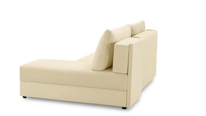 Угловой диван-кровать с оттоманкой Джелонг Лайт бежевого цвета - лучшие Угловые диваны в INMYROOM