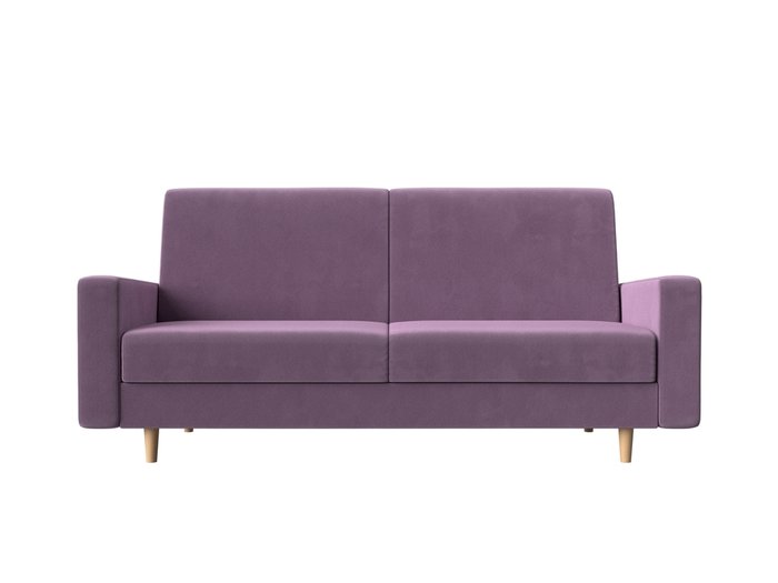 Прямой диван-кровать Бонн сиреневого цвета - купить Прямые диваны по цене 26999.0