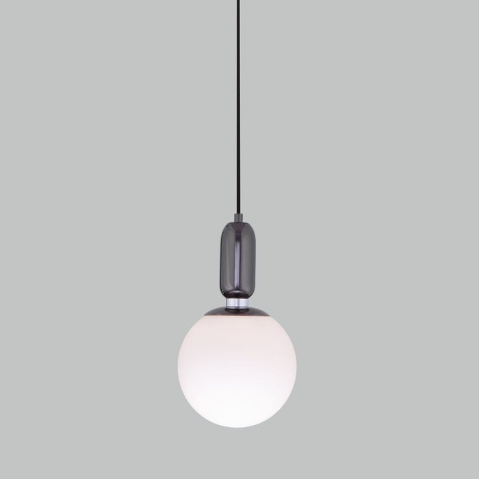 Подвесной светильник Bubble черного цвета со стеклянным плафоном  - лучшие Подвесные светильники в INMYROOM