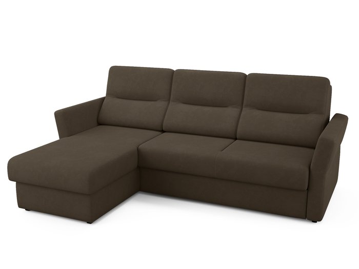 Угловой диван-кровать левый Sonny темно-коричневого цвета - купить Угловые диваны по цене 91800.0