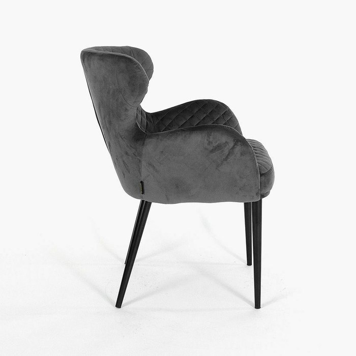 Стул Морган темно-серого цвета - лучшие Обеденные стулья в INMYROOM