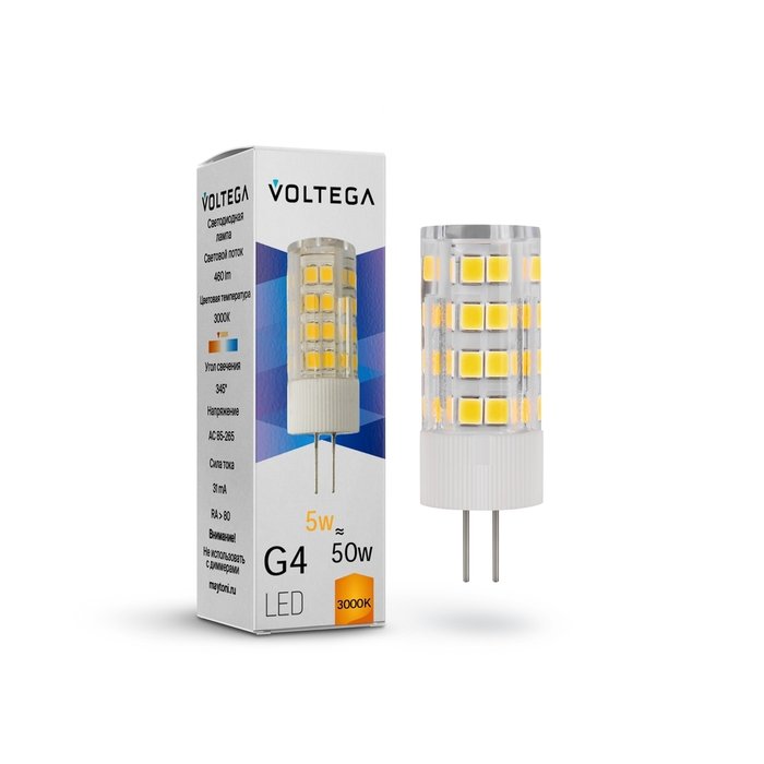 Лампочка Voltega 7183 Capsule G4 Simple капсульной формы - купить Лампочки по цене 175.0