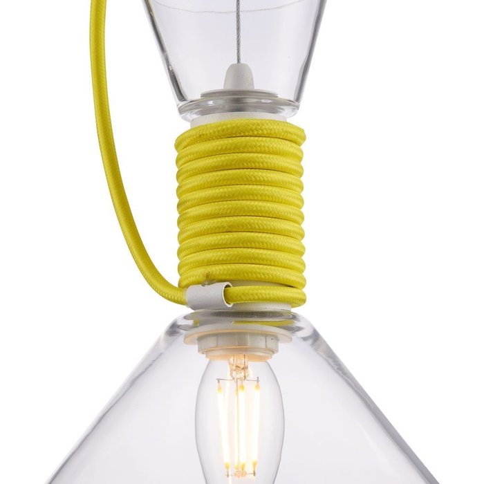 Подвесной светильник California с проводом желтого цвета - лучшие Подвесные светильники в INMYROOM
