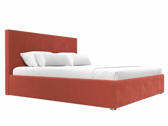 Кровать Кариба 200х200 кораллового цвета с подъемным механизмом - лучшие Кровати для спальни в INMYROOM
