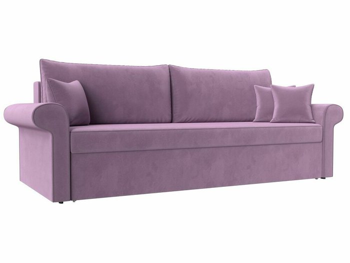 Прямой диван-кровать Милфорд лилового цвета