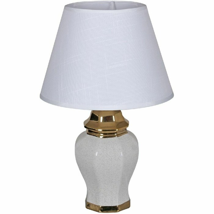 Настольная лампа 30265-0.7-01 (ткань, цвет белый) - купить Настольные лампы по цене 3500.0