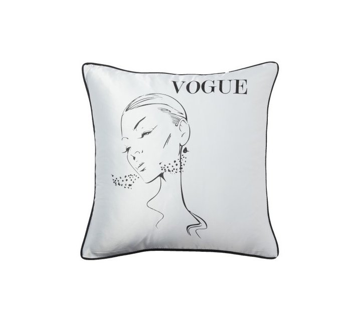 Подушка с надписью Vogue 
