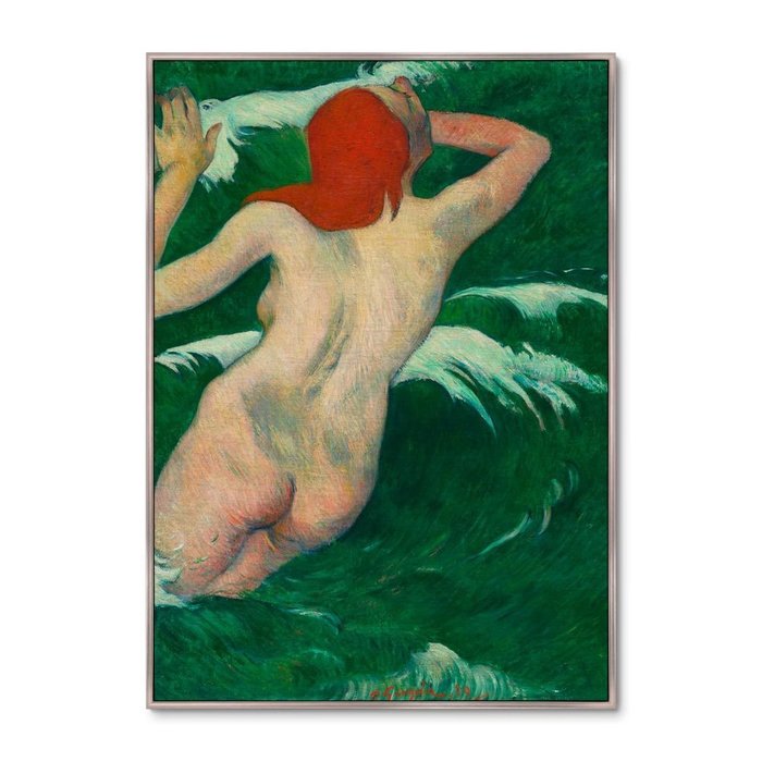 Репродукция картины In the Waves, 1889г. - купить Картины по цене 21999.0