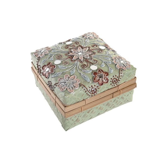 Шкатулки Набор корзин DKD Home Decor Разноцветный Бамбук Boho 29 x 29 x 22 cm - лучшие Аксессуары для гостиной в INMYROOM