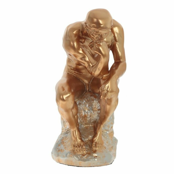 Фигурка декоративная Мыслитель золотого цвета - купить Фигуры и статуэтки по цене 3819.0