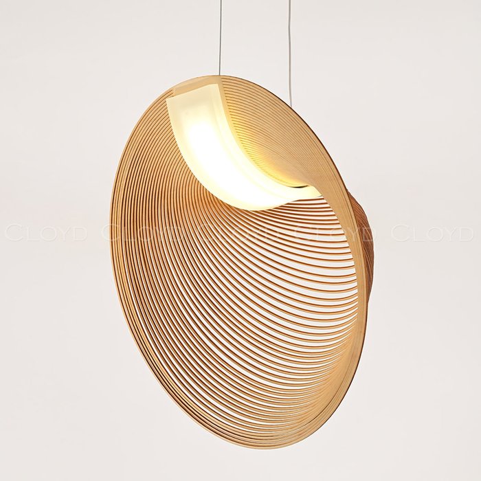 Подвесной светильник Cloyd FUETE P1 / шир. 40 см - дерево - белый Подвесной светильник Cloyd FUETE P1 / шир. 40 см - дерево - белый