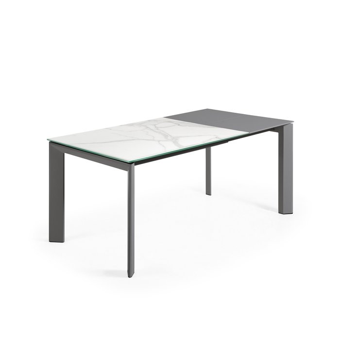 Раздвижной обеденный стол Atta 120 с графитовым основанием - лучшие Обеденные столы в INMYROOM