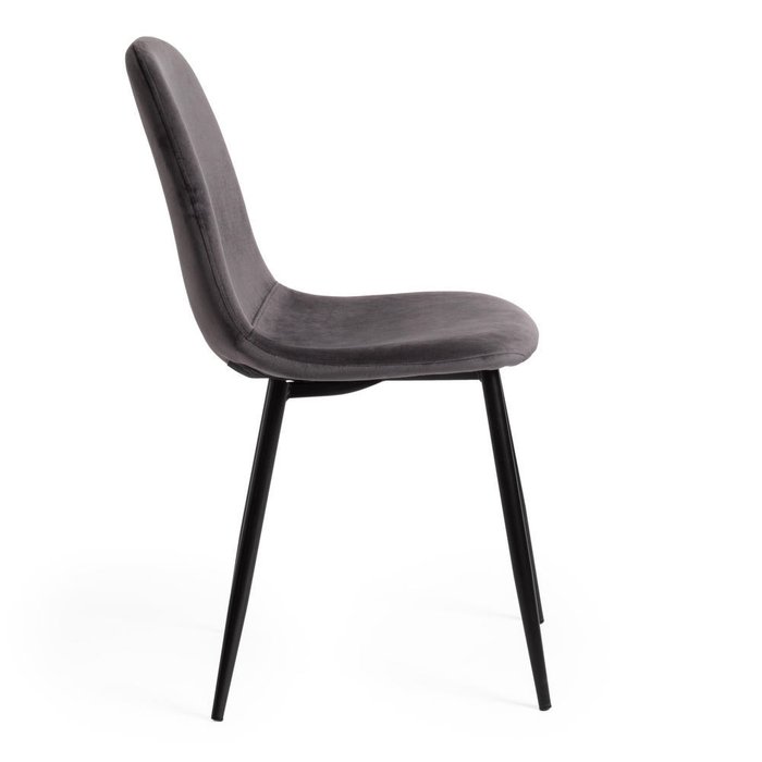 Комплект из четырех стульев Breeze темно-серого цвета - лучшие Обеденные стулья в INMYROOM
