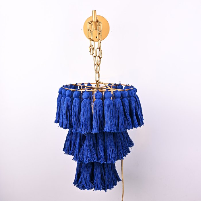 Настенный светильник TASSEL WALL Синий - купить Бра и настенные светильники по цене 17540.0