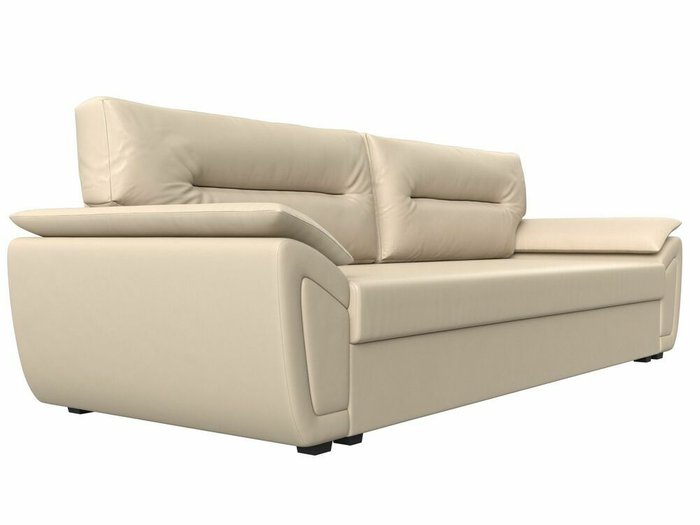Прямой диван-кровать Нэстор Лайт бежевого цвета (экокожа) - лучшие Прямые диваны в INMYROOM