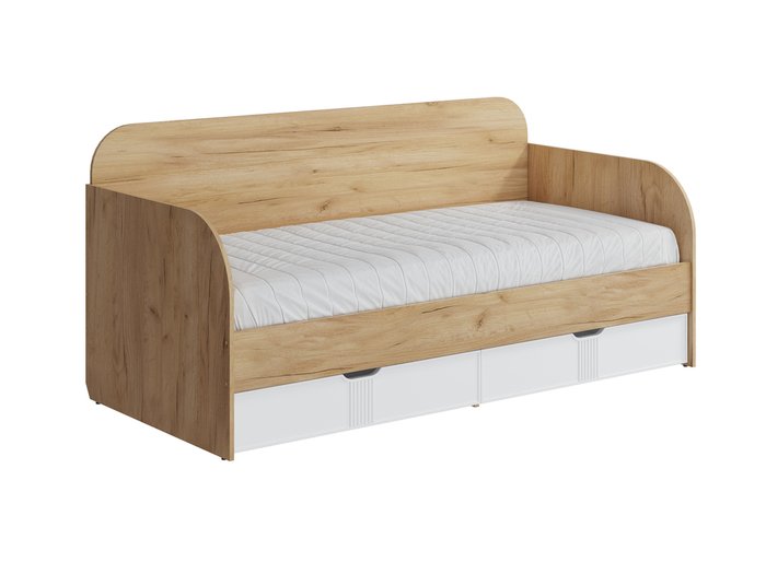 Кровать Эмилия 90х200 бежевого цвета - лучшие Одноярусные кроватки в INMYROOM