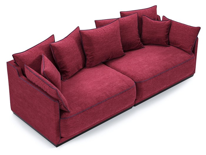 Диван Soho красного цвета - лучшие Прямые диваны в INMYROOM
