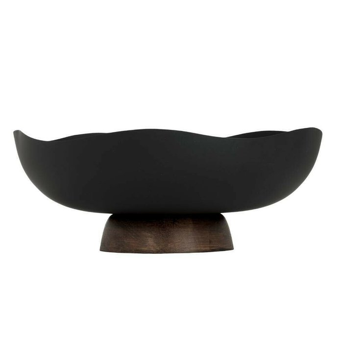 Декоративная чаша Monywa черного цвета - купить Декоративные предметы по цене 3290.0