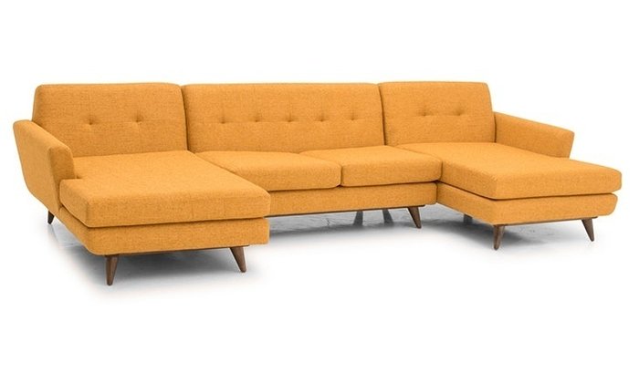 Модульный угловой диван желтого цвета - лучшие Угловые диваны в INMYROOM