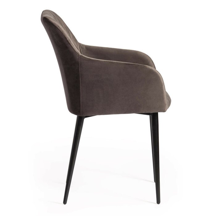 Набор из четырех стульев Bremo темно-серого цвета - лучшие Обеденные стулья в INMYROOM