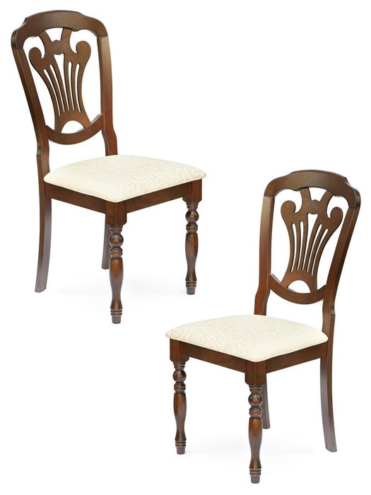 Набор из двух стульев Персей бежево-коричневого цвета