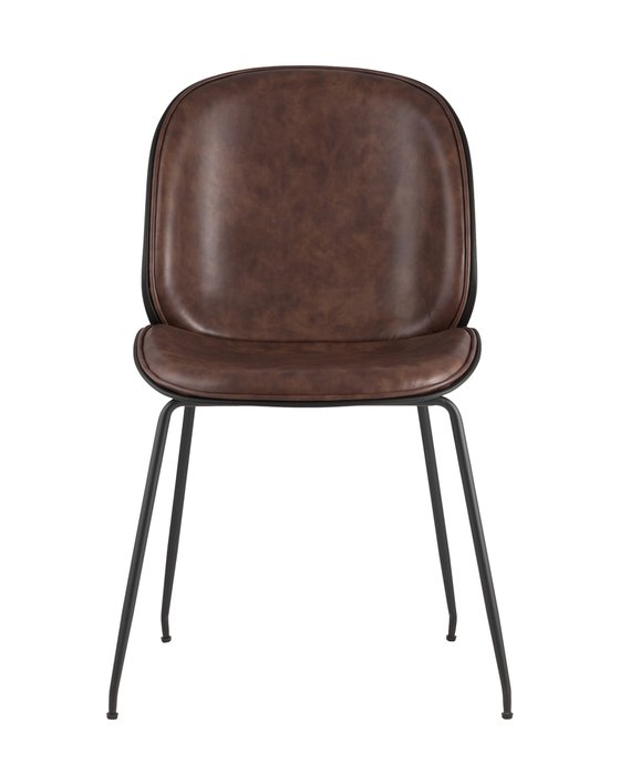 Стул Beetle PU темно-коричневого цвета - купить Обеденные стулья по цене 7190.0