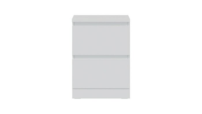 Комод Варма с двумя выдвижными ящиками белого цвета - купить Прикроватные тумбы по цене 4699.0