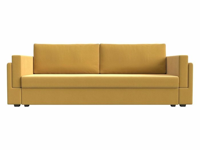 Диван-кровать Лига 007 желтого цвета - купить Прямые диваны по цене 27999.0