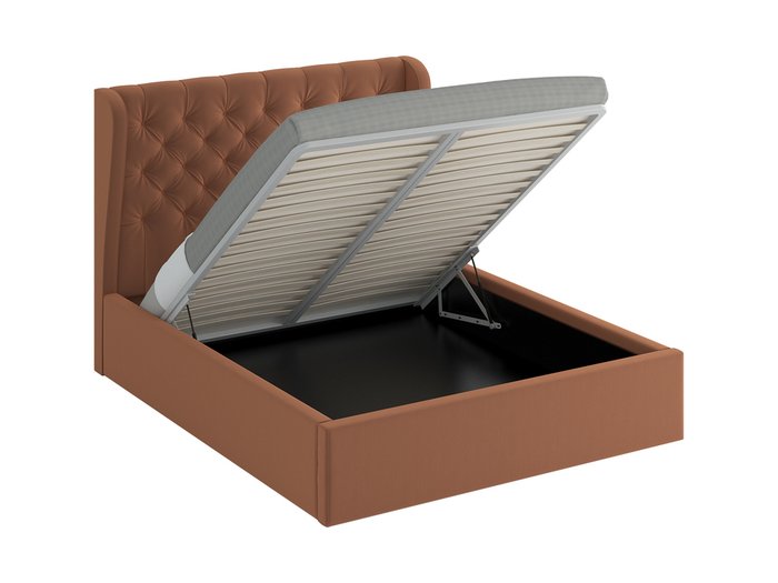 Кровать Jazz Lift коричневого цвета 180х200 - купить Кровати для спальни по цене 66290.0
