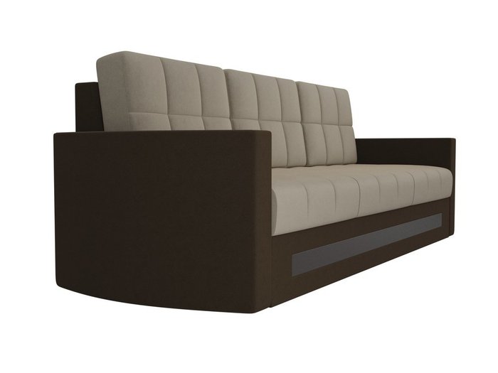 Прямой диван-кровать Белла бежево-коричневого цвета - лучшие Прямые диваны в INMYROOM