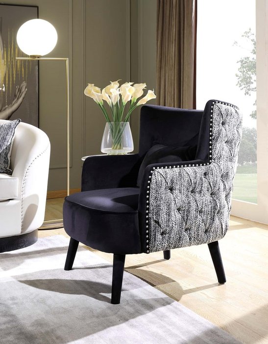 Кресло Барон черного цвета - купить Интерьерные кресла по цене 169000.0