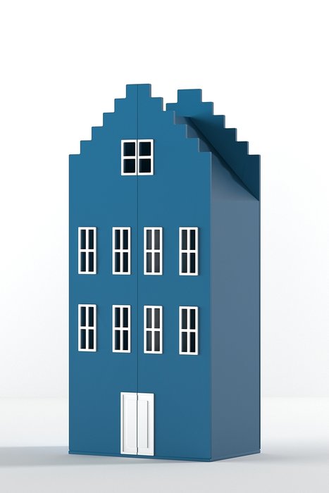 Двойной шкаф-домик Брюгге Medium синего цвета - купить Детские шкафы по цене 82290.0