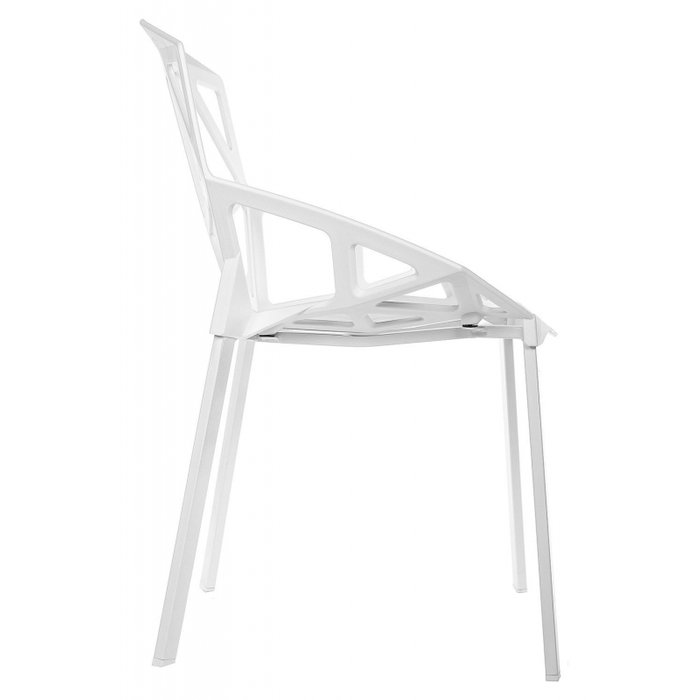 Стул на металлокаркасе One белого цвета - лучшие Обеденные стулья в INMYROOM
