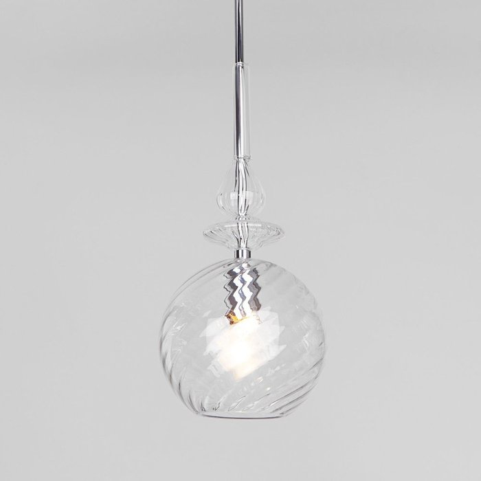 Подвесной светильник со стеклянным плафоном 50192/1 прозрачный Dream - лучшие Подвесные светильники в INMYROOM
