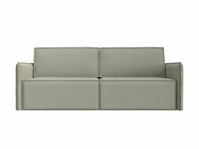 Прямой диван-кровать Либерти серо-бежевого цвета - купить Прямые диваны по цене 51999.0