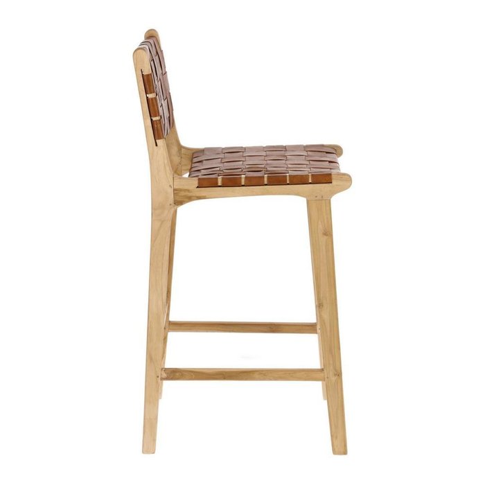 Барный стул Calixta с кожаной оплеткой - купить Барные стулья по цене 46990.0