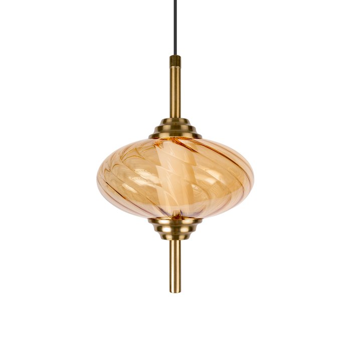 Подвесной светильник Helix 10421/C Amber (стекло, цвет янтарный) - лучшие Подвесные светильники в INMYROOM