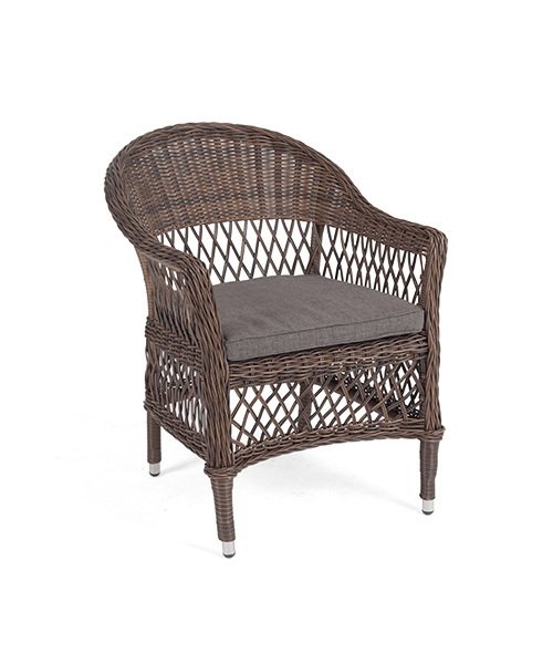 Кресло Сицилия коричневого цвета - лучшие Садовые кресла в INMYROOM